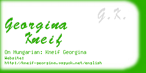 georgina kneif business card